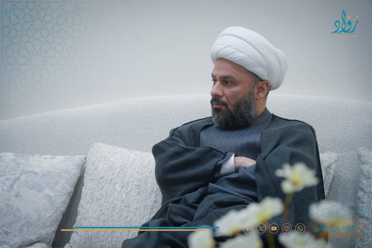 الخطيب الحسيني الشيخ زمان الحسناوي في ضيافة مؤسسة رواد