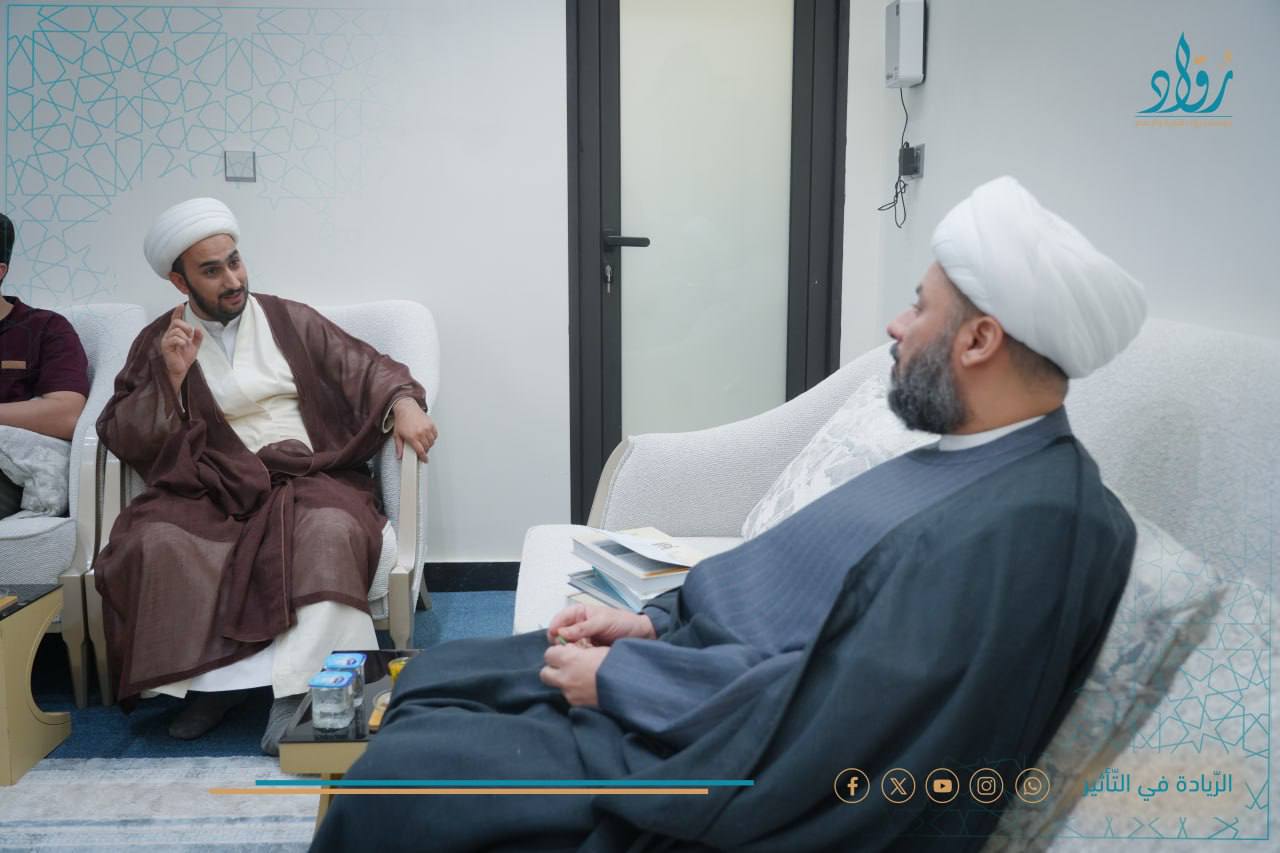 الخطيب الحسيني الشيخ زمان الحسناوي في ضيافة مؤسسة رواد