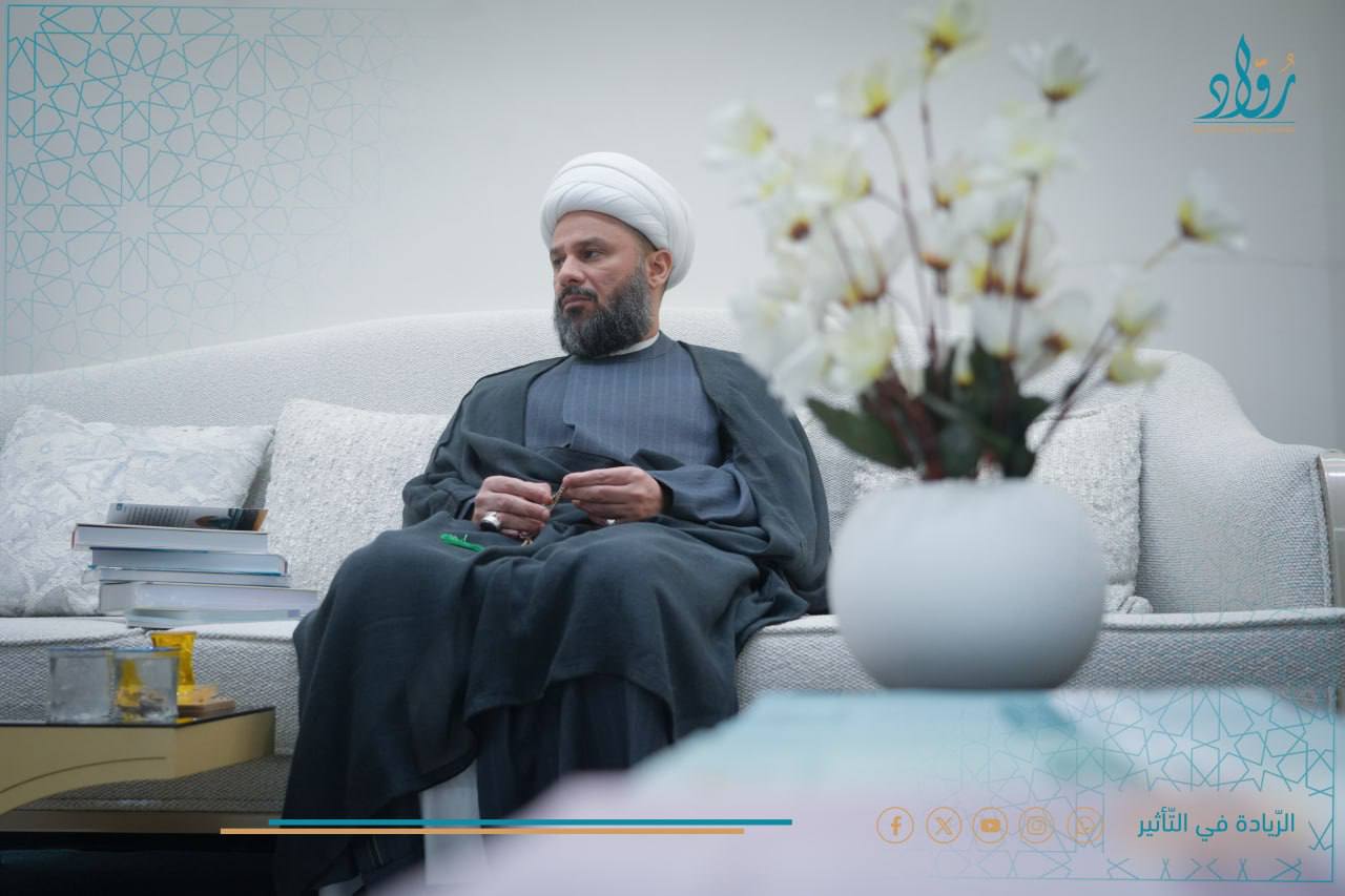 الخطيب الحسيني الشيخ زمان الحسناوي في ضيافة مؤسسة رواد