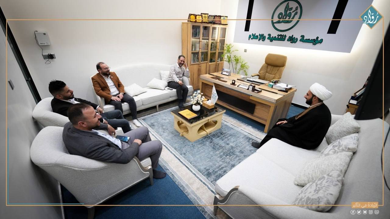 بالفيديو… زيارة رئيس مركز رواق بغداد لمؤسسة رواد للتنمية والإعلام