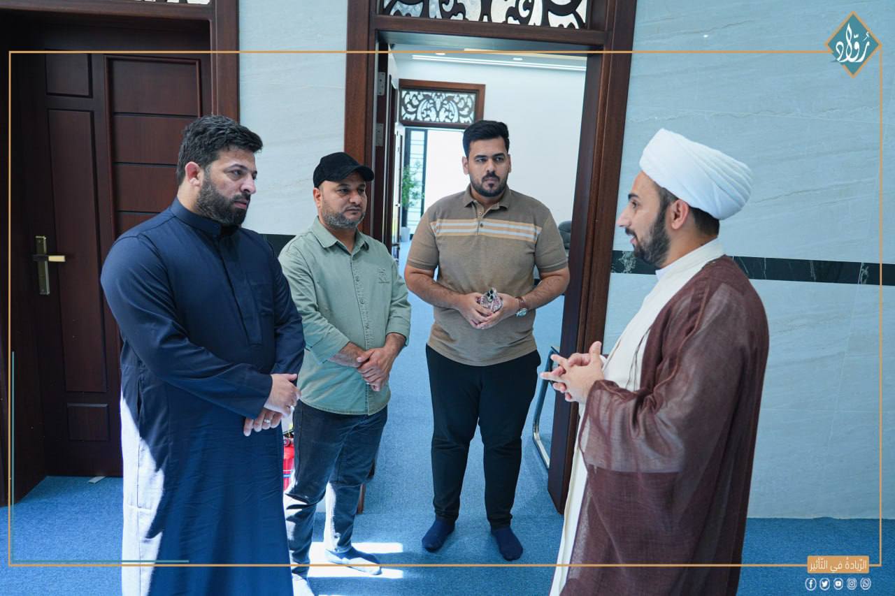 مدير مؤسسة جواد الأئمة (ع) في البصرة يزور مؤسسة رواد ويشيد ببرامجها وخدماتها المجتمعية