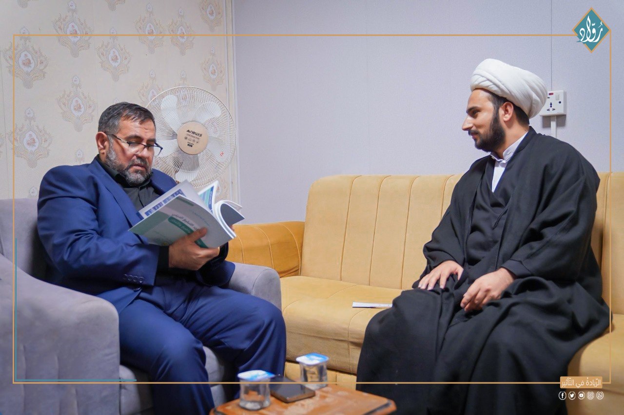 مدير مؤسسة روّاد يبحث مع الوكيل الديني والثقافي  بدائرة العتبات والمزارات الشيعية تعزيز التعاون في المشاريع الفكرية والإعلامية